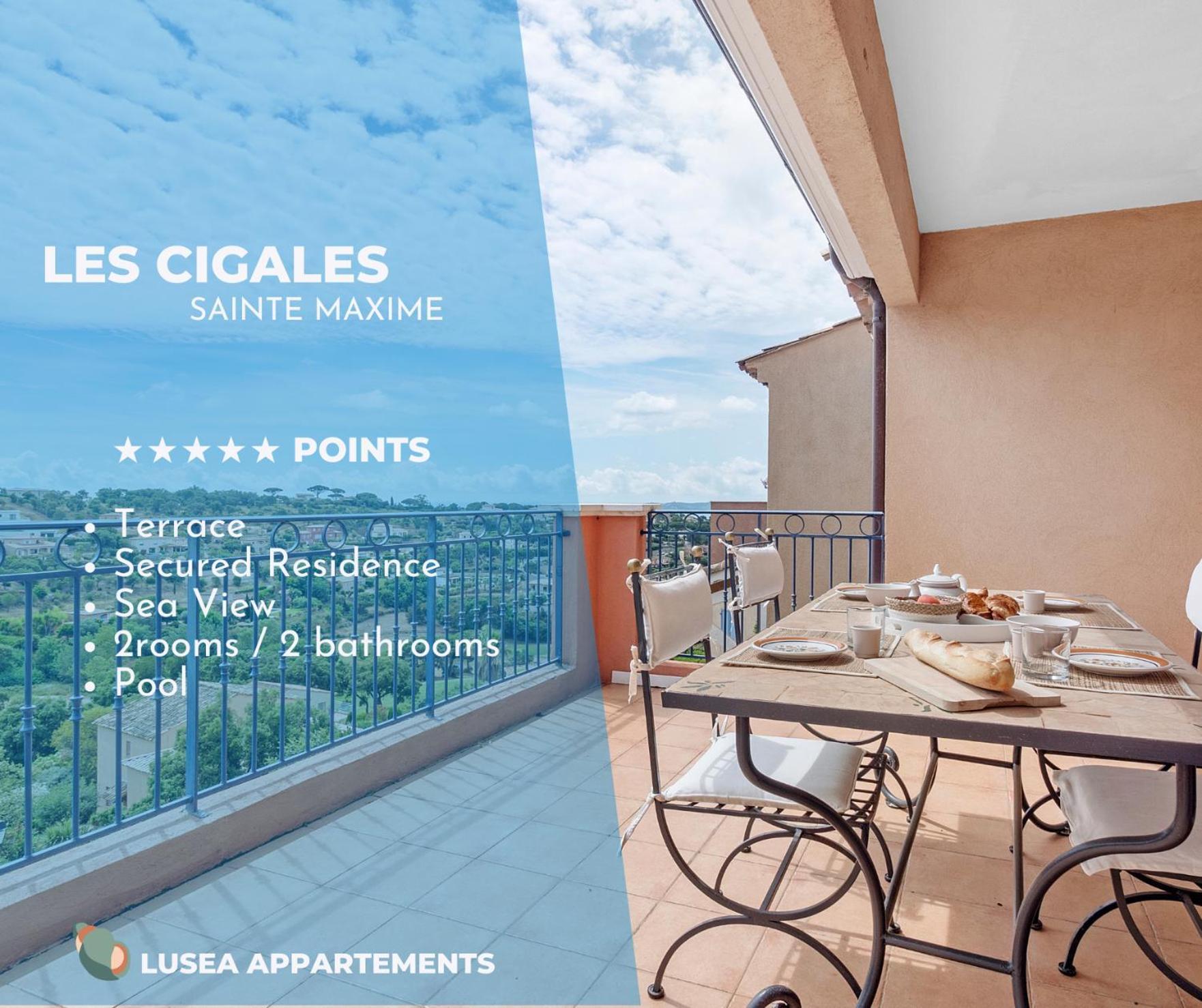 Appartement Les Cigales, Superbe Vue - Golfe De Sainte-Maxime Extérieur photo